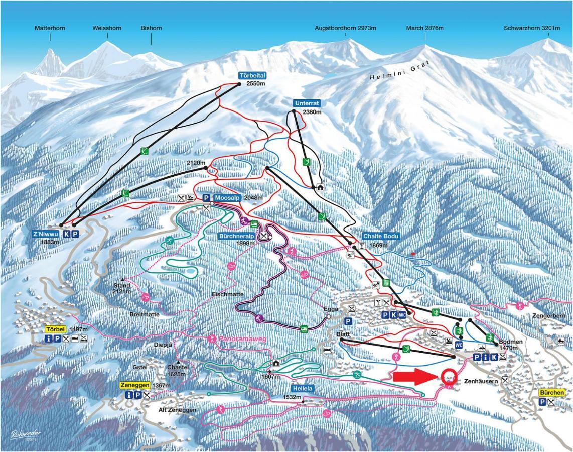 Chalet Bergmann Bürchen Kültér fotó
